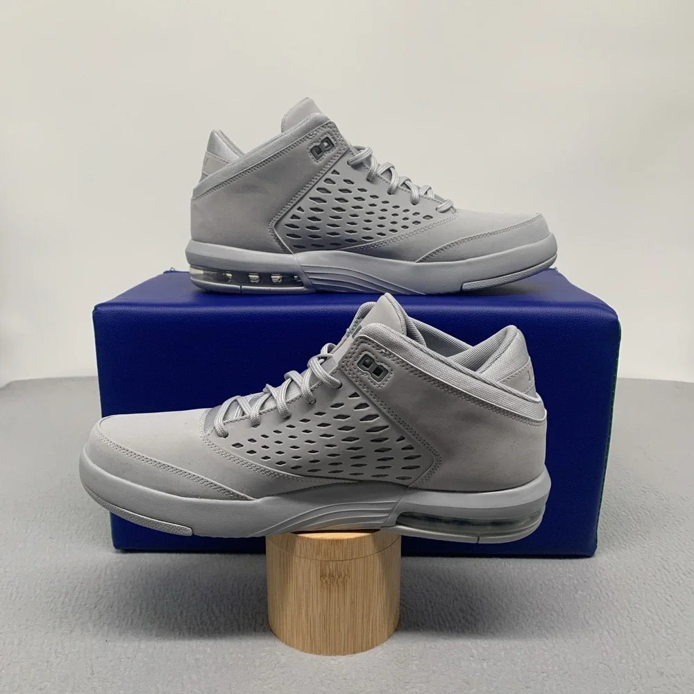 Nike JORDAN Flight Origin 4 Basketball‎ Shoes Cool Gray Men's 12 #921196 005 NEW